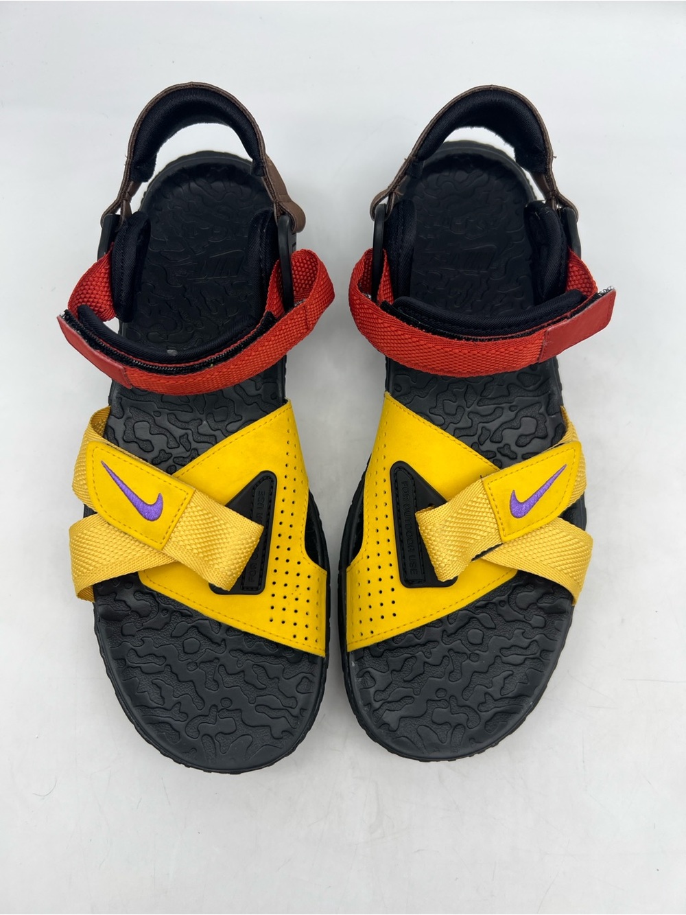 ACG Air Deschutz + Solar Flare Cinnabar Yellow and Red Sport Sandals - Picture 3 of 8
